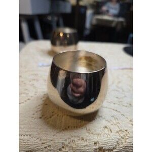 Wm A Rogers Silverplate Brandy Cordial Cup Round MCM Barware Sold Individually